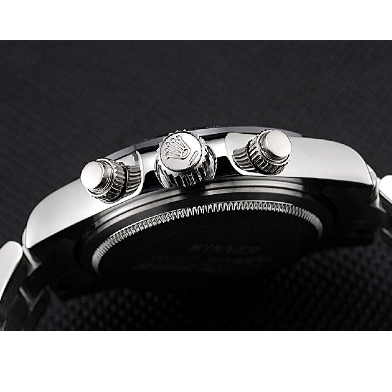 Aaa replica Silver Black Stainless Stainless Cosmograph Steel Case Daytona Rolex Steel Subdials 622635 0616
